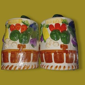 Tea And Sugar Cannister Set